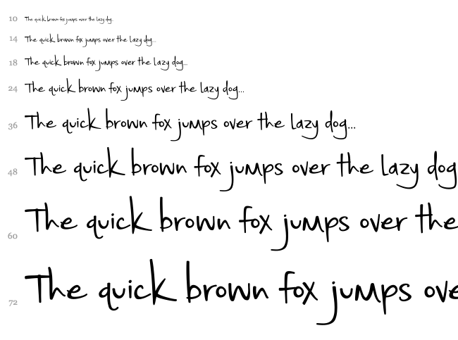 Small Town Skyline font waterfall